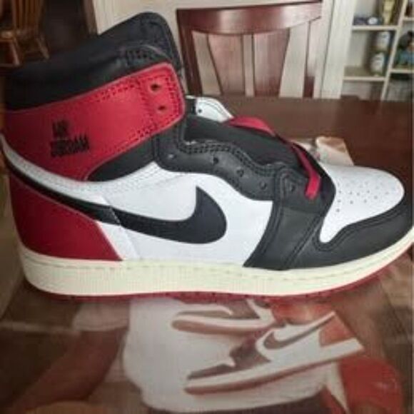 Jordan Other - Air Jordan 1 Retro High OG Black Toe Reimagined (GS) 6Y FD1437-106